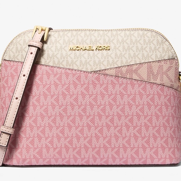 Michael Kors Jet Set Powder Blush Crossbody - Picture 1 of 4